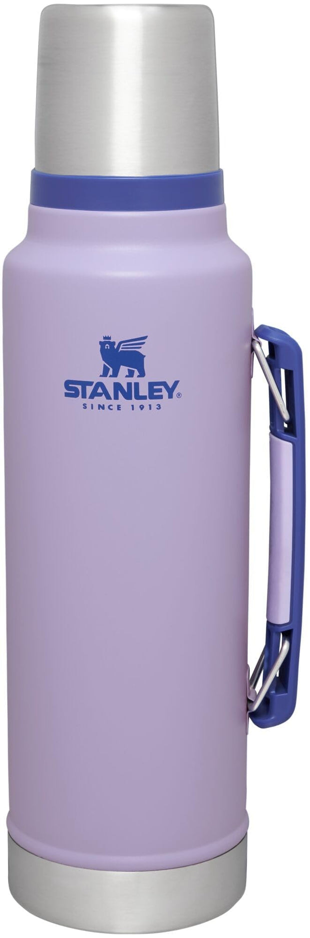 Stanley Classic Legendary Vacuum Bottle 2.0 qt | Wide Mouth with Leakproof Cup Lid | Keep Drinks Hot or Cold | Packable for Travel | Insulated Stainless Steel Thermos | BPA-Free | Hammertone Green
