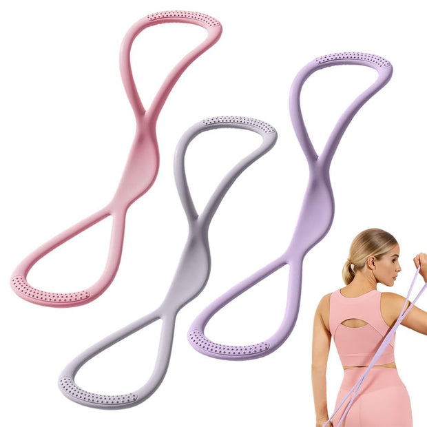 Resistance Bands,2025 New Figure 8 Resistance Bands with Handles for Women Men,Exercise Bands for Working Out,Arm,Back,Fullbody Yoga Pulling Rope,Elastic Stretch Bands
