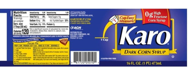 Karo Dark Corn Syrup, 16 Fl. Oz., (Pack of 2) by Ach Food
