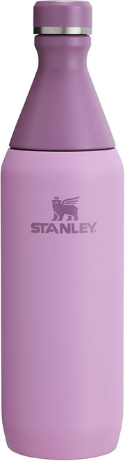 Stanley All Day Slim Bottle 20 oz | Twist On Lid with Leakproof Seal | Slim Design for Travel & Gym | Insulated Stainless Steel | BPA-Free | Lilac