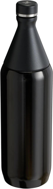 Stanley All Day Slim Bottle 34 oz | Twist On Lid with Leakproof Seal | Slim Design for Travel & Gym | Insulated Stainless Steel | BPA-Free | Black