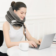 S Cervical Neck Traction Device for Instant Neck Pain Relief - Inflatable & Adjustable Neck Stretcher Neck Support Brace, Neck Traction Pillow for Home Use Neck Decompression