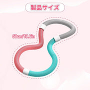 Weighted Soft Spring Exercise Hoop – Foldable Fitness Hoopwith No Waist Damage Spring Design, Portable Slimming Exercise Equipment for Home and Travel