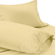 TEXAS LINEN CO. 100% Egyptian Cotton Sheets King Size Set - 1200 Thread Count Egyptian Cotton Luxury Sheets King Size, 17" Deep Pocket, Soft, Cooling Sateen Weave Hotel Quality Bedding Set - White