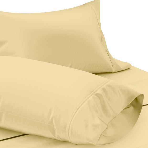 TEXAS LINEN CO. 100% Egyptian Cotton Sheets King Size Set - 1200 Thread Count Egyptian Cotton Luxury Sheets King Size, 17" Deep Pocket, Soft, Cooling Sateen Weave Hotel Quality Bedding Set - White