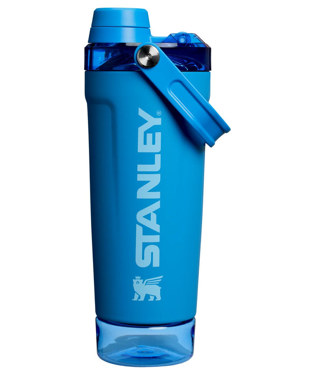 Stanley Activate Shaker Bottle 20 oz | Leakproof Insulated Stainless Steel Shaker Cup | Base Storage and Twist On Fast Flow Lid | Protein Shakes and Pre Workout Powder | BPA-Free | Toast