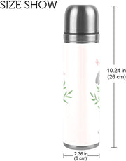 senya Hedgehogs with Cactus Pattern Water Bottle for Drinks