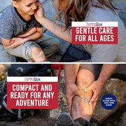 Laceration Kit - 2 Patented Laceration Closure Strips, Upgrade from Small Butterfly Bandages Wound Closure Strips, Breathable, Zip Stitchless Kit for Kids to Elderly - Home & Field Use