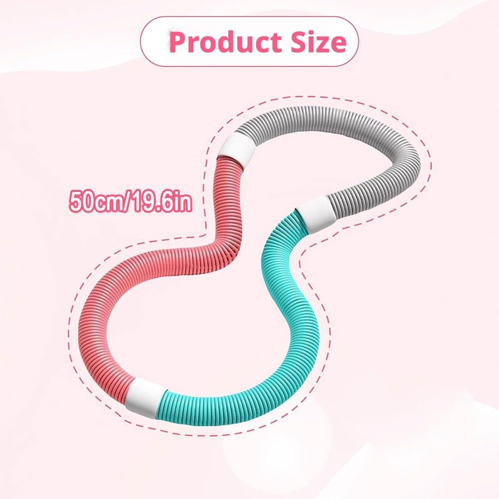 2025 New Soft Spring Exercise Hoop for Adults, Foldable Fitness Hoop, Waist-Friendly Design, Portable Slimming Exercise Equipment, Spring Fitness Circle for Home and Travel (1kg)