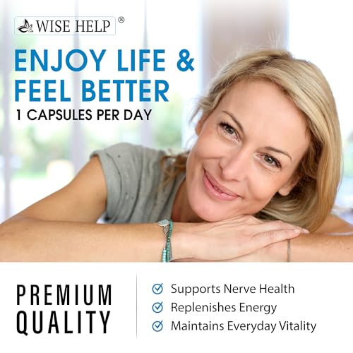 Neuropathy Support Natural Nerve Discomfort Relief - Made in USA - Nerve Antioxidant for Trigeminal Neuralgia, Diabetic & Peripheral Neuropathy - Hands, Neck, Feet & Toes Treatment Formula - 60 Caps