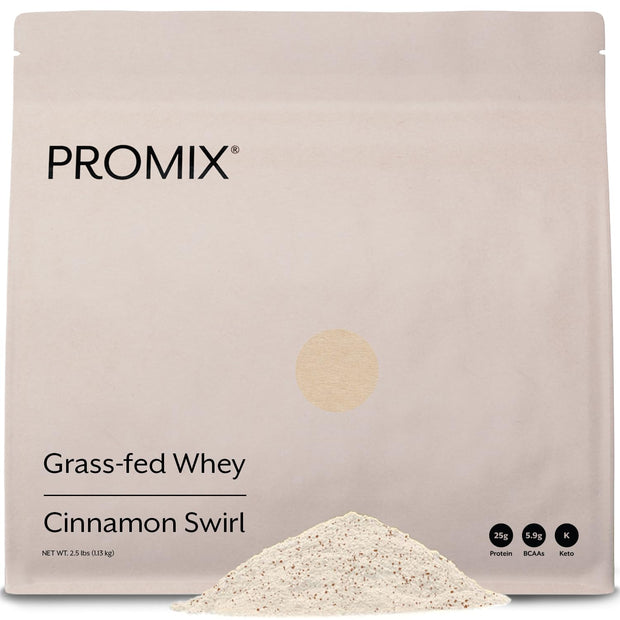 ProMix Nutrition Whey Protein Powder, Vanilla - Grass-Fed - ­Post Workout Fitness & Nutrition Shakes, Smoothies, Baking & Cooking Recipes - Gluten-Free & Keto-Friendly - 2.5 Pound (Pack of 1)
