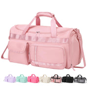 MAXTOP Gym Bag for Women Men Travel Duffle Bag Large Capacity Carry On Weekender Overnight Bag With Shoe Compartment Gym Tote Dry Wet Separation Duffel Bag for Travel