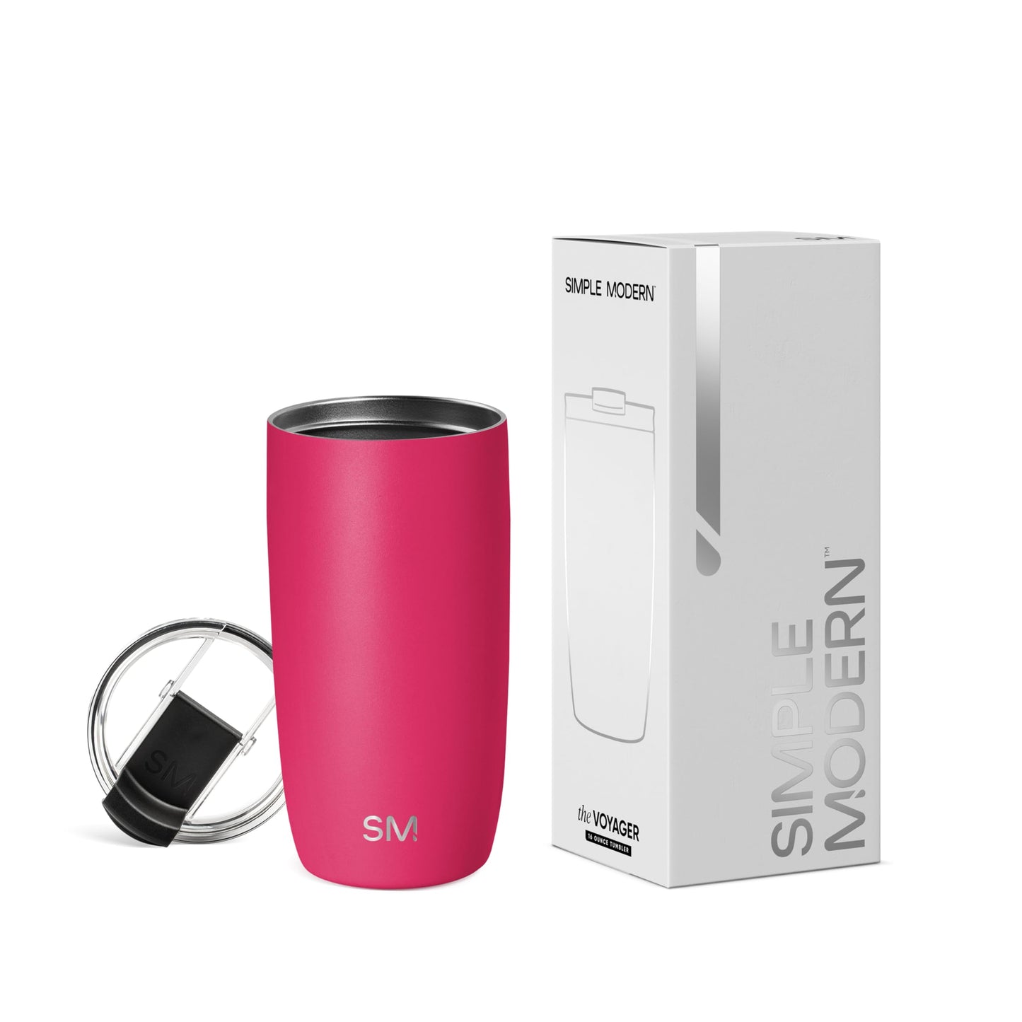 Simple Modern Travel Coffee Mug Tumbler with Flip Lid | Reusable Insulated Stainless Steel Cold Brew Iced Coffee Cup Thermos | Gifts for Women Men Him Her | Voyager Collection | 12oz | Almond Birch