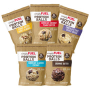 simplyFUEL Whole Food Protein Balls with Probiotics - Chocolate Coconut Peanut Butter Snacks - 8g Protein Snack - Gluten Free Energy Balls