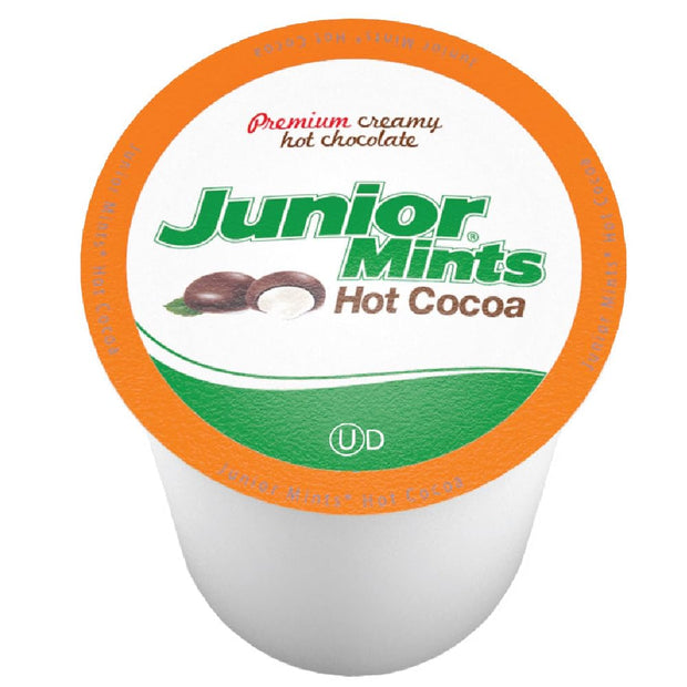 Junior Mints Hot Chocolate Pods, Mint Chocolate Flavor, Compatible with Keurig K-Cup Brewers, 40 Count - Chocolatey Peppermint Cocoa