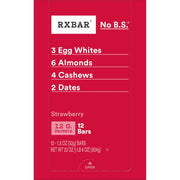 RXBAR Protein Bars, 12g Protein, Gluten Free Snacks, Strawberry, 22oz Box (12 Bars)