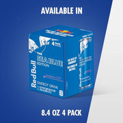 Red Bull Sea Blue Edition Energy Drink, Juneberry, with 80mg Caffeine plus Taurine & B Vitamins, 8.4 Fl Oz, Pack of 24 Cans