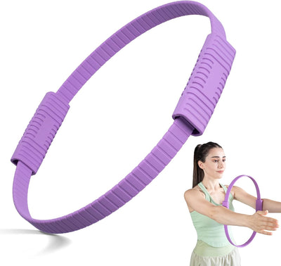 Pilates Ring Fitness Circle, 13.5" Magic Circle Ring for Women, Flexible Resistance Exercise Equipment for Toning Thighs, Legs, Arms & Core