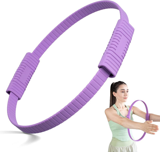 Pilates Ring Fitness Circle, 13.5" Magic Circle Ring for Women, Flexible Resistance Exercise Equipment for Toning Thighs, Legs, Arms & Core