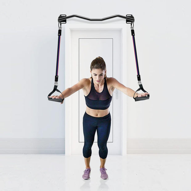 Kipika Heavy Duty Wall Mounted Doorway Pull Up Bar, Multifunctional Chin Up Bar, Portable Fitness Door Bar, Body Workout Home Gym System