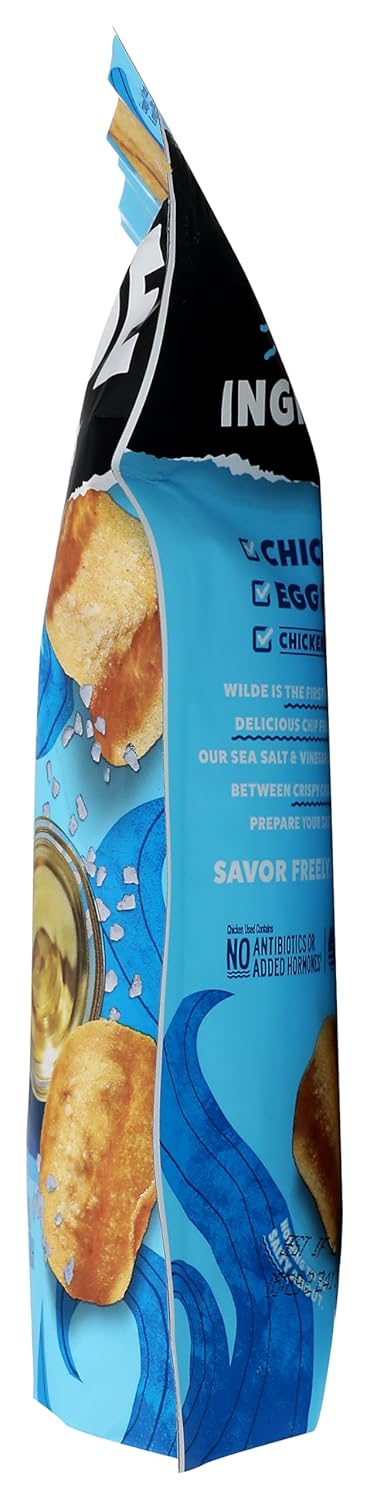 Wilde Snacks Chips Protein Seasalt Vingar 4 OZ