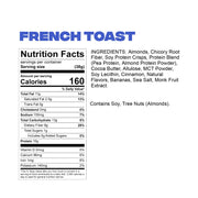 NuSkool Snacks French Toast Keto Friendly Protein Krunch Bars (12 Pack) - 7g Fiber, 10g Clean Plant-Based Protein, 3g Net Carbs - Gluten-Free, Non-GMO, Vegan, Low Carb Keto Healthy Breakfast Snack