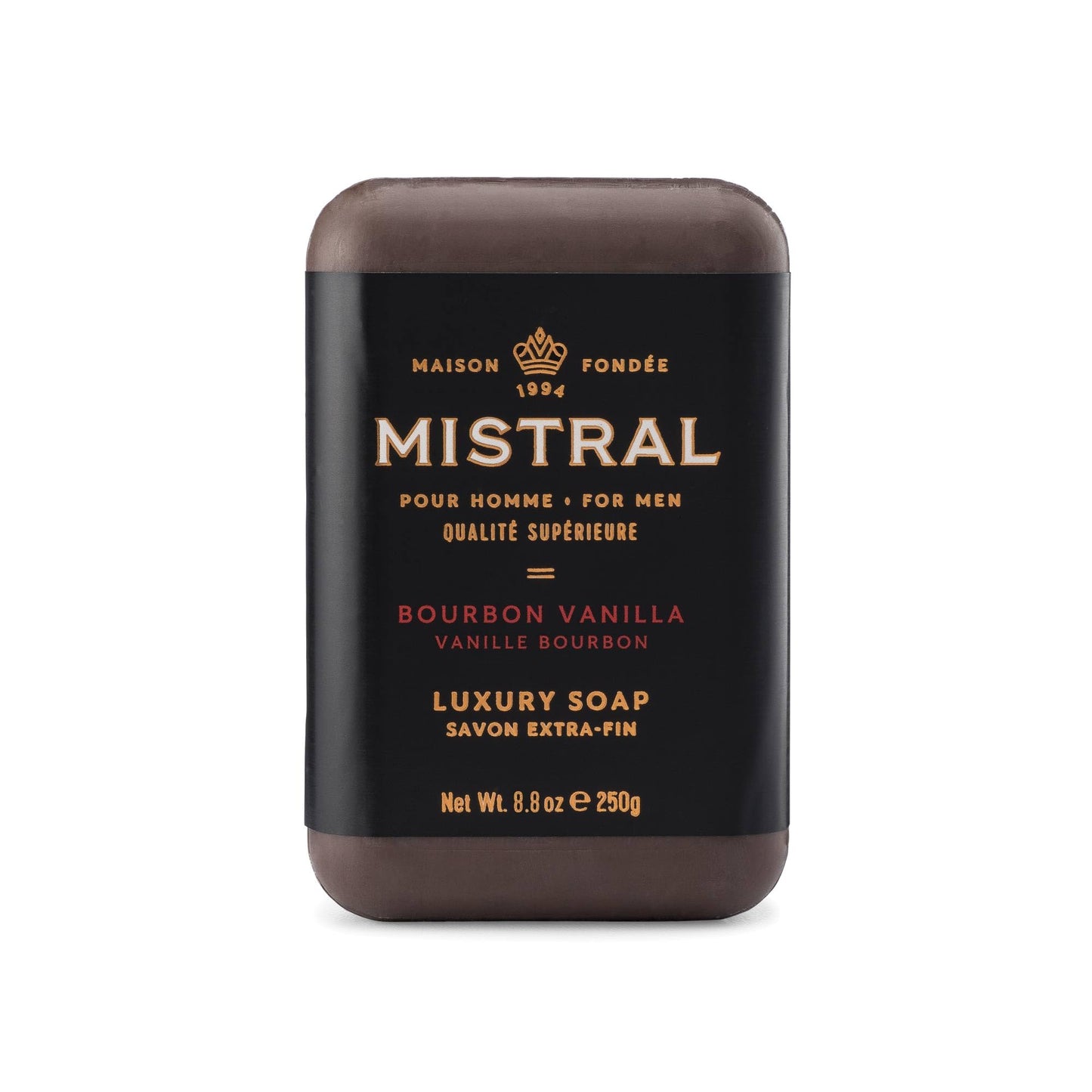 Mistral Cedarwood Marine Luxury Bar Soap for Men | Men’s Natural Soap Bar | Paraben, Phthalates Free | Moisturizing & Triple-Milled Natural Soap for Men - Made in France | Large, 8.8 oz