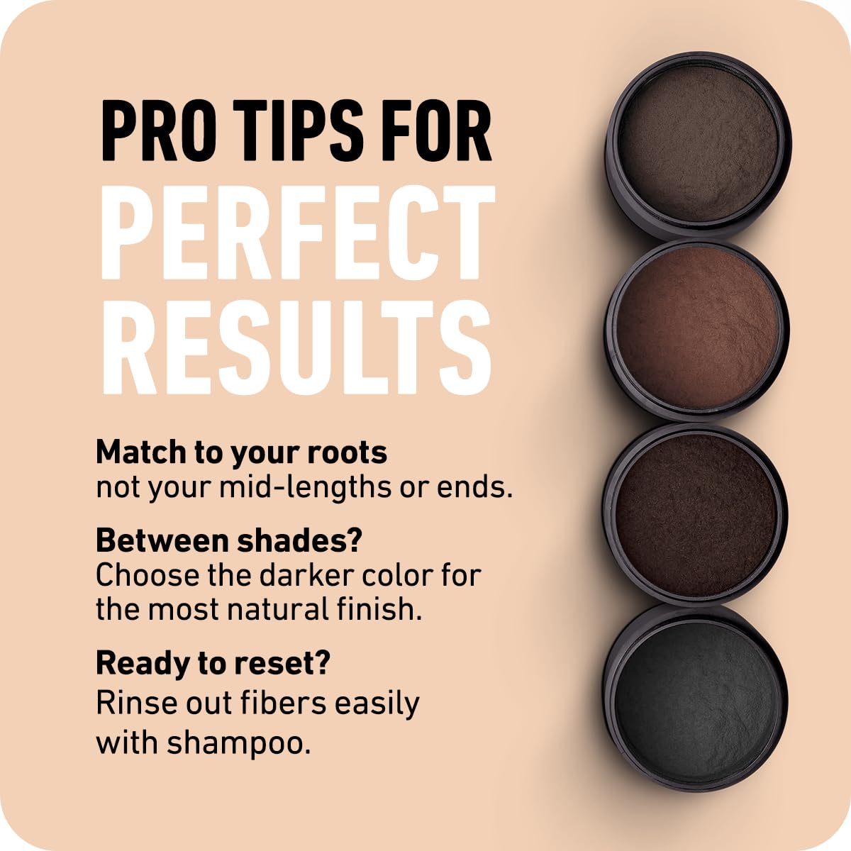 BOLDIFY Hair Fibers (Color Discovery Kit) - Fill In Thinning and Fine Hair for an Instantly Fuller, Thicker Look - 14 Shades for Women & Men - Dark Browns + Black