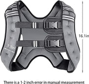 Prodigen Weighted Vest for Women and Men 8 12 16 20 25 30 Lbs with Reflective Stripe and Double Adjustable Buckle Straps Weight Vests for Strength Training, Jogging, Cardio, Weight Loss