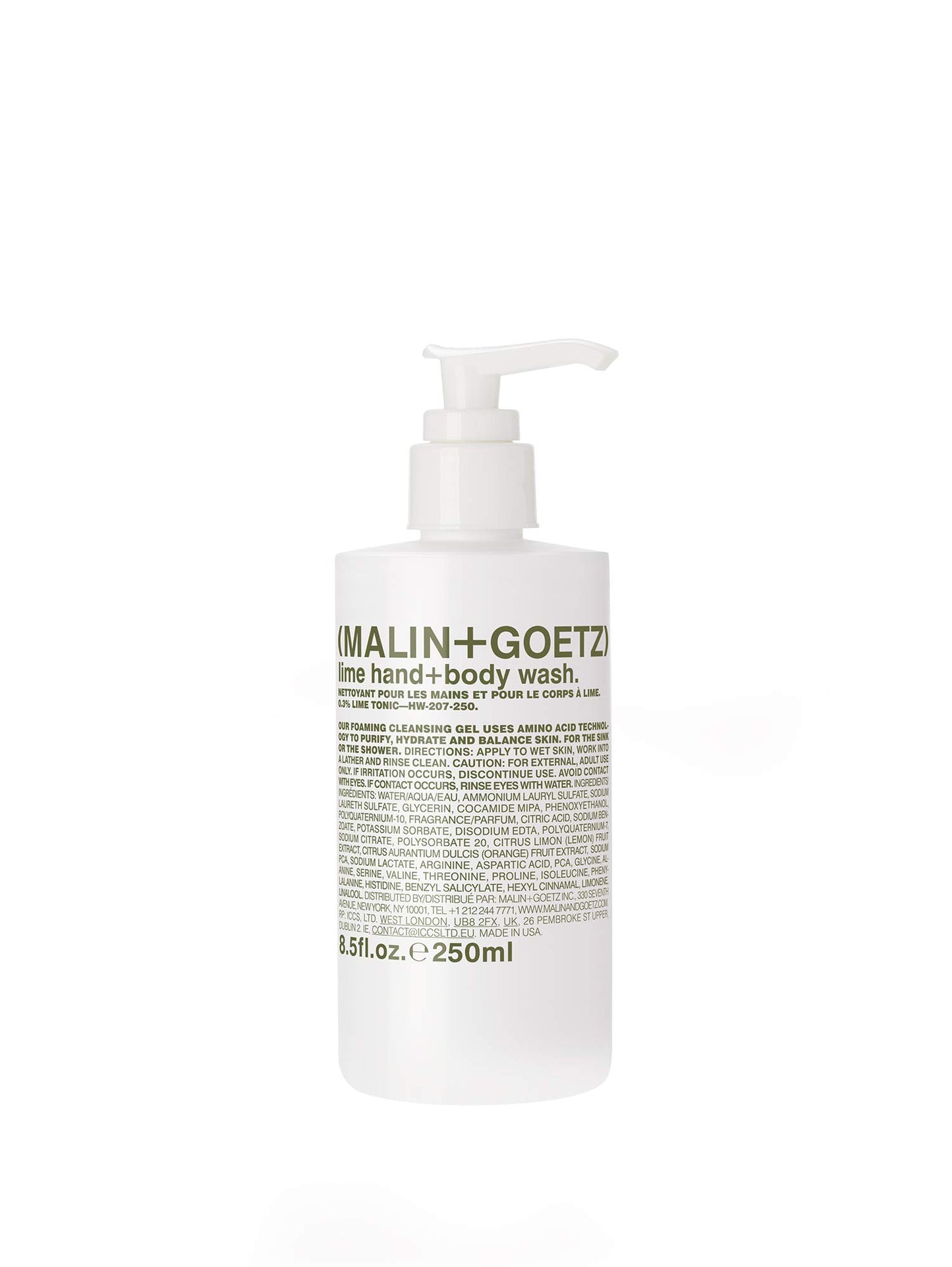 MALIN+GOETZ Hand + Body Wash – natural hydrating soap, cleansing and purifying for all skin types, prevents stripping or irritation on sensitive skin. Cruelty-free. Beauty Care
