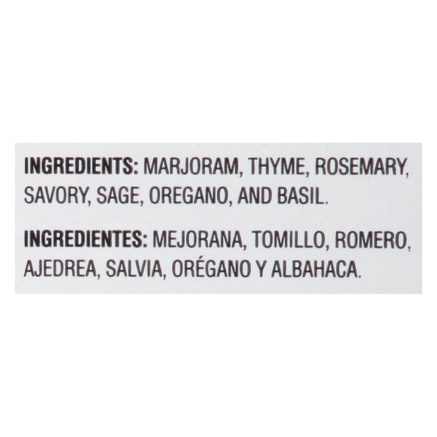 McCormick Culinary Italian Seasoning, 6.25 oz - One 6.25 Ounce Container of Italian Seasoning Blend for Mediterranean Cuisine, Perfect for Pasta Sauces, Meatballs, Pizza, Soups, Chicken and More