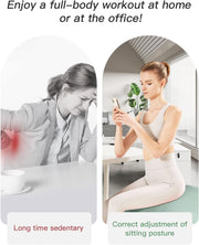 YOTTOY Anti-Burst Exercise Ball for Working Out, Yoga & Pregnancy, Extra Thick Workout Ball for Physical Therapy & Fitness