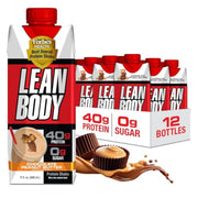Lean Body Ready-to-Drink Salted Caramel Protein Shake, 20g Protein, Whey Blend, 0 Sugar, Gluten Free, 22 Vitamins & Minerals, (Recyclable Carton & Lid - Pack of 4)