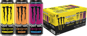 Monster Energy Rehab Tea + Lemonade + Energy, Energy Iced Tea, Energy Drink 15.5 Ounce (Pack of 15)