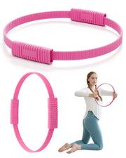 Pilates Ring, 13.5'' Silicone Magic Pilates Ring Fitness Circle, Lightweight & Durable Flexible Resistance Exercise Equipment for Toning Arms, Thighs/Legs, Core, Yoga & Physical Therapy