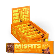 Misfits Vegan Protein Bars - Updated Gluten Free Recipe | Plant Based, Low Sugar & Carb, High Fiber Snacks | Variety Pack of 12 (4 Flavors)