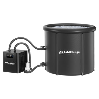 1/3HP Ice Bath Chiller & Cold Plunge Tub Kit – XL 100 Gal Insulated Ice Pod, External Pump & Filter, Cold Plunge Tub with Water Chille for Athletes, Recovery & Home Wellness