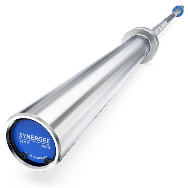 Synergee Regional Olympic 20kg Men’s and 15kg Women’s Hard Chrome & Black Phosphate Barbells. Rated 1500lbs for Weightlifting and Powerlifting.