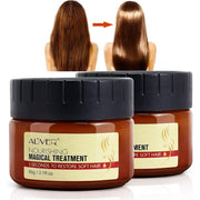 Magical Keratin Hair Treatment Oil, 2pcs Advanced Molecular Hair Roots Professtional Hair Conditioner, 5 Seconds to Restore Soft Hair, Deep Suitable for Dry & Damaged Hair-60ml
