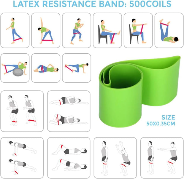 Yoga Sets for Women Pilates at Home Equipment Pilates Magic Ring Booty Bands for Working Out Glutes Yoga Ball 25cm Figure 8 Resistance Band Yoga Bands for Stretching