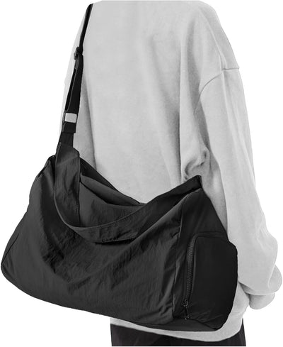 Small Gym Bag with Shoe Compartment, Workout Sport Duffle Bag for Women Travel, Waterproof Shoulder Overnight Bags Lightweight Carry on Tote Bags for Swim, Yoga, Dance