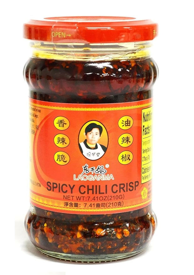 Lao Gan Ma Spicy Chili Crisp Hot Sauce – Restaurant Size 23.63 oz (670g) – Authentic Chinese Chili Oil with Crunchy Bits