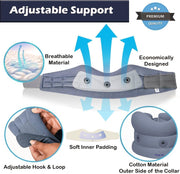 Wonder Care Neck Brace for Sleeping Cervical Collar Adjustable Neck Support Brace Relief Cervical Spine Pressure Ideal for Travel, Office Workers & Neck Injury Recovery, X-Large