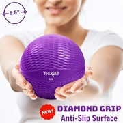 Yes4All Weighted Toning Balls for Exercise, Soft Medicine Balls for Exercise, Pilates, Yoga, Balance, Flexibility, 2-10lbs