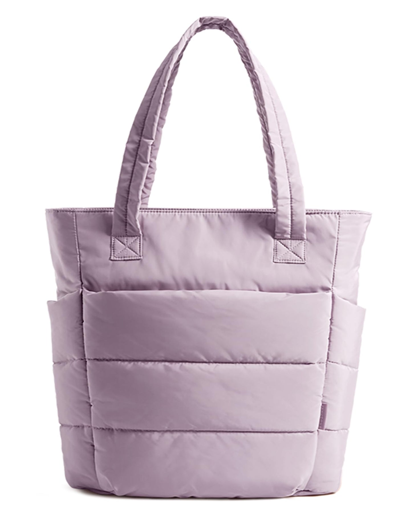 BAGSMART Tote Bag for Women, Lightweight Puffy Tote Bag with Compartments Quilted Shoulder Bag Handbag for Travel, Work, Gym