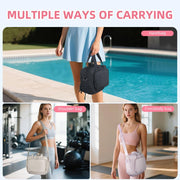 mini gym bag for women, travel duffel bag with wet pockets and Shoe Compartment,Lightweight carry on weekender duffel, water resistant,for sports,yoga,dance,khaki