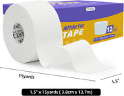 OK TAPE 4 Rolls Athletic Tape, Sports Tape for Injuries, Rigid, Easy Tear Medical Tape, Wrist Tape, No Sticky Residue | Secure Ankle, Finger, Knee- 1.5inch x 15yards (Purple)