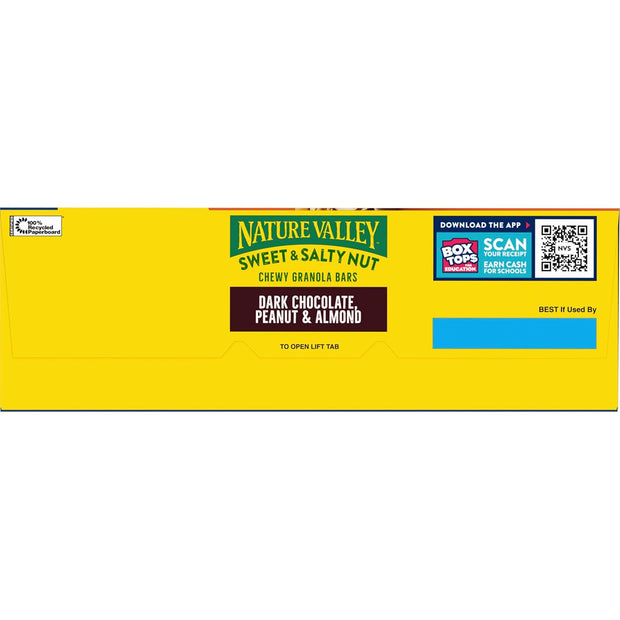 Nature Valley Sweet and Salty Nut Granola Bars, Dark Chocolate Peanut Almond, 24 Bars, 28.8 oz