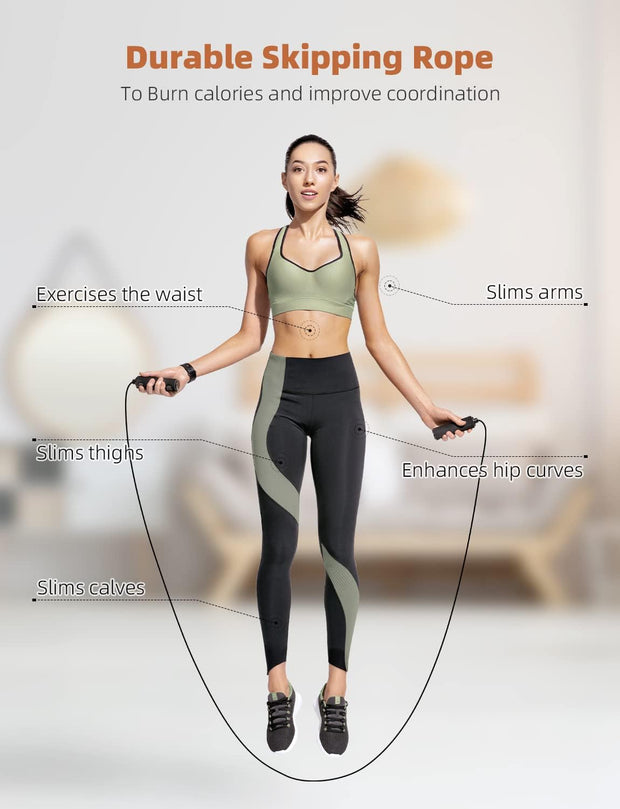 YISSVIC Agility Ladder 20 Feet 12 Adjustable Rungs Speed Training Equipment Set, Agility Ladder, Football Cones, Running Parachute, Jump Rope, Resistance Bands