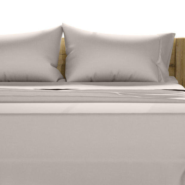 TEXAS LINEN CO. 100% Egyptian Cotton Sheets King Size Set - 1200 Thread Count Egyptian Cotton Luxury Sheets King Size, 17" Deep Pocket, Soft, Cooling Sateen Weave Hotel Quality Bedding Set - White